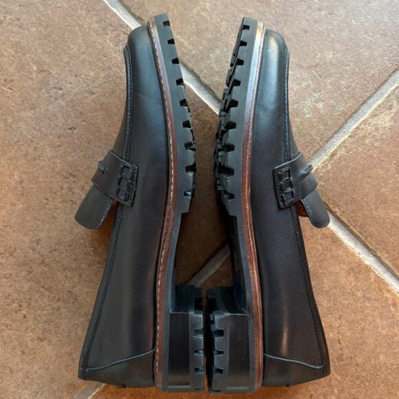 Madewell The Corinne Black Lug Sole Loafers Versatile Updated Classic size 9 - Picture 11 of 16